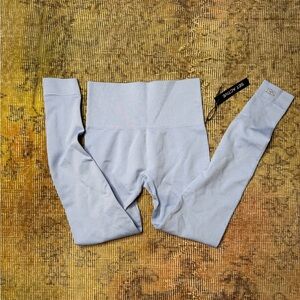 BNWT SET Active High Waisted Leggings in Blue Lagoon